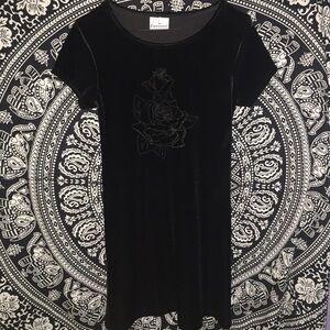 CUTE Petite Little Black Dress with Rose